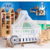 月亮船 松木實(shí)木嬰兒床 幼童床 可變幼童床、游戲床兒