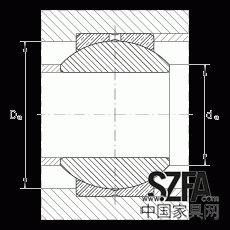 關(guān)節(jié)軸承 GE10-PB, 根據(jù) DIN ISO 12 240-1 標(biāo)準(zhǔn)，尺寸系列 K，需維護(hù)