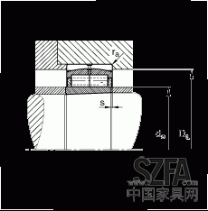 圓柱滾子軸承 F-800485.ZL-K-C5, 特殊軸承，浮動(dòng)軸承，雙列，錐孔，錐度1:12，可分離，帶保持架